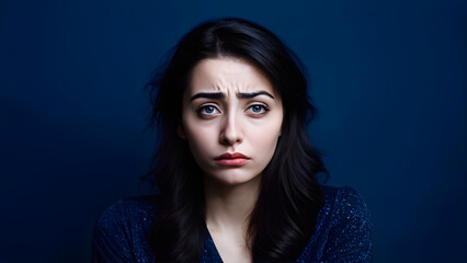 Fototapeta premium Sad Emotion Feeling Face