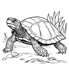 Fototapeta premium turtle on the beach