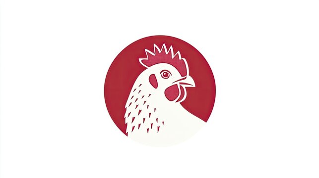A chicken icon with a comb, symbolizing poultry farming and egg production.