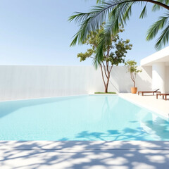 Fototapeta premium Swimming pool with natural and sky views