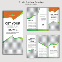 Apartment And Real Estate Business Professional Trifold Brochure Template