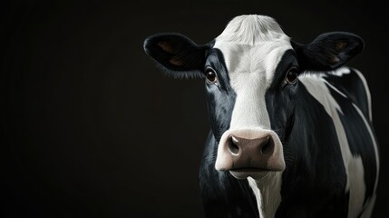 A realistic cow icon with detailed features, highlighting the animal's importance in agriculture.