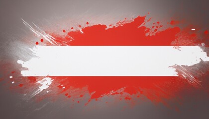 Austria flag background with a paint splash texture on the wall