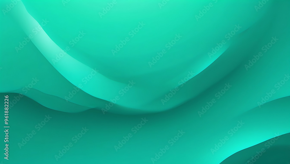 Wall mural grainy gradient aqua green background light to dark ocean green smooth noise texture aquamarine room