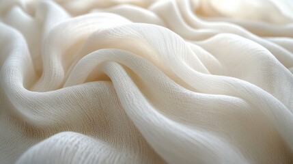 A soft fabric texture, pale beige, smooth and subtle, cozy and minimal, isolated on white background