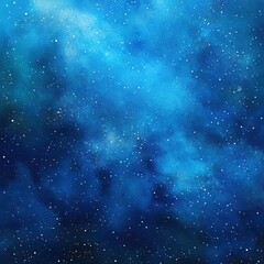 Obraz premium A mesmerizing deep blue cosmic background filled with twinkling stars, perfect for creating a sense of wonder and exploration.