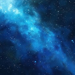 Obraz premium A stunning cosmic scene featuring vibrant blue hues and twinkling stars, perfect for any space-themed project.