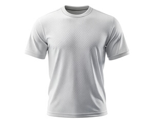 Isolated White Breathable Sports Mesh Shirt