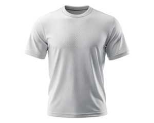 Isolated White Breathable Sports Mesh Shirt
