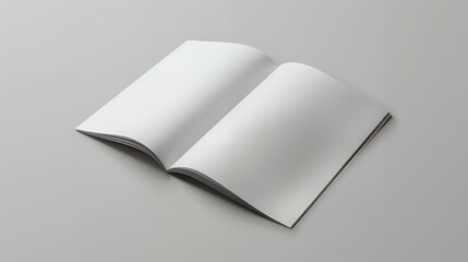 Blank brochure A4 white mockup