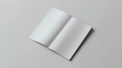 Blank brochure A4 white mockup