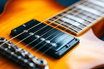 Fototapeta premium electric guitar close up