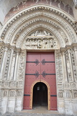 Obraz premium Portail gothique de la cathédrale à Rouen en Normandie. France