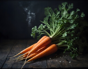fresh carrots advertising image
