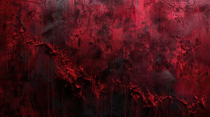 Neo-Expressionism backdrop with jagged lines in crimson and black softly illuminated