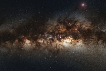 Fototapeta premium Milky Way Galaxy: A Cosmic Tapestry of Stars