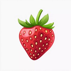 Fototapeta premium Garden strawberry nice icon