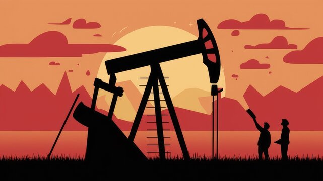 A graph illustrating the dramatic rise in oil prices and its impact on the economy