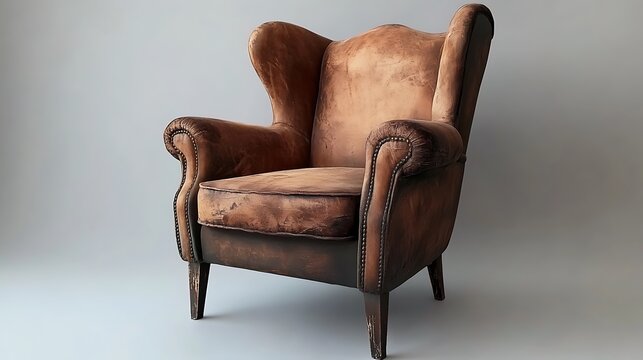 Nostalgic Charm: Vintage Chair in Retro Interior with Antique Appeal