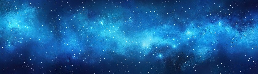 Fototapeta premium A stunning cosmic view featuring a vibrant blue galaxy filled with stars and ethereal mist, perfect for space-themed projects.