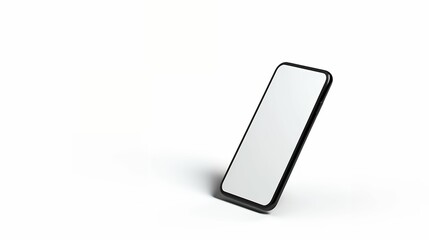 Floating Perfection Mobile Phone Mockup with a Blank White Screen, Ideal for Showcasing Custom Branding and Modern Design, Offering a Sleek and Professional Display for Your Mobile App