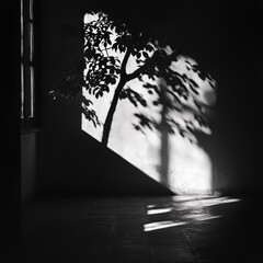 Fototapeta premium Play of Light and Shadows: Dramatic Contrast and Silhouettes in Photography