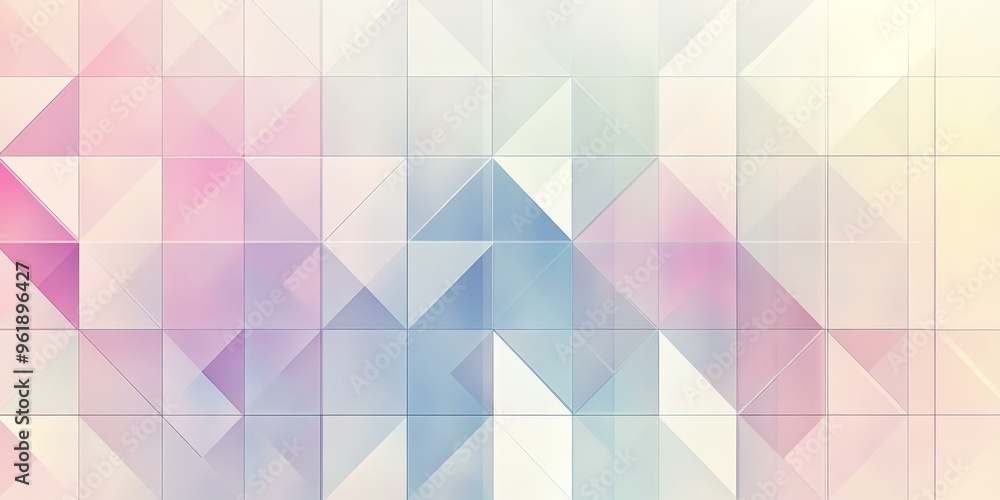Poster geometric pattern with pastel colors and subtle textures.