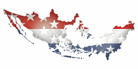 Dynamic Flat Glossy Background with Abstract Eagle and Flag Elements for Hari Pahlawan - Symbolizing Freedom and Patriotism in Modern Vector Design