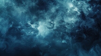 Gothic background featuring stormy blues mist and glowing etched symbols