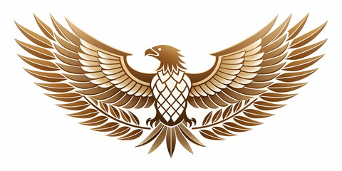 Obraz premium Dynamic Glossy Background Featuring Abstract Eagle and Flag Elements Symbolizing Freedom for Hari Pahlawan - Modern Flat Vector Design