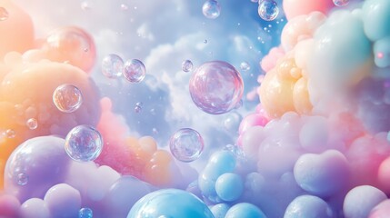 Ethereal Bliss: Soft Pastel Colors and Cosmic Themes Enhance Floating Caviar AR 169 V 61