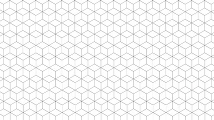 Geometric seamless pattern. Cube seamless pattern, geometric line design, cube texture. Background pattern seamless cube abstract geometric vector