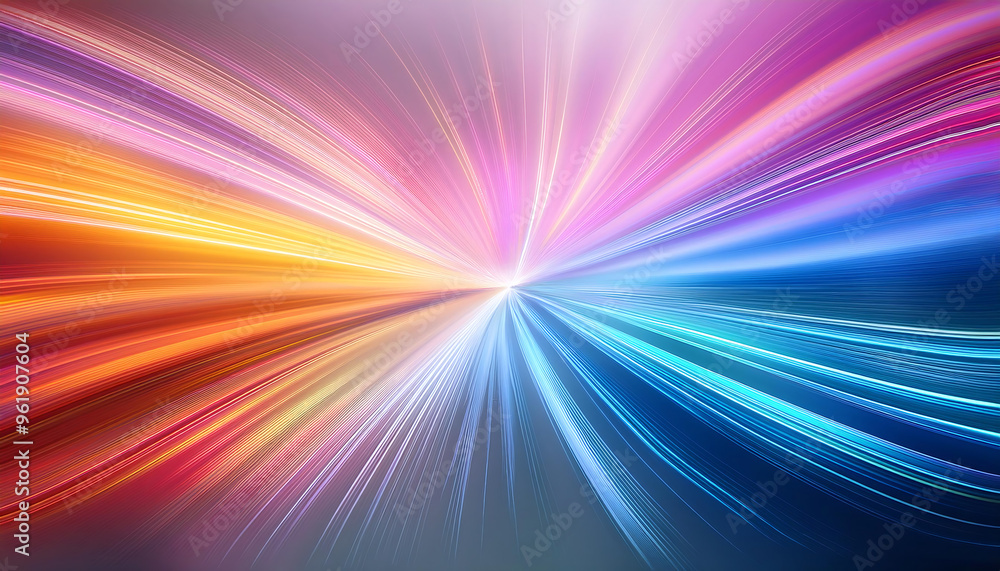 Poster abstract pastel light streaks creating a vibrant gradient design. _1(260)