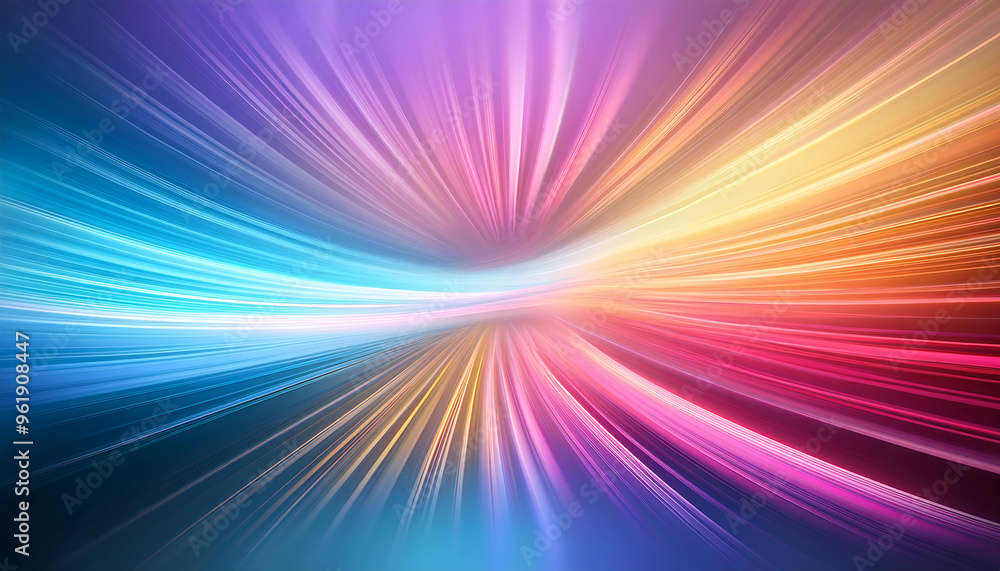 Poster abstract pastel light streaks creating a vibrant gradient design. _1(263)
