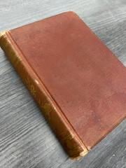 Blank red old book cover