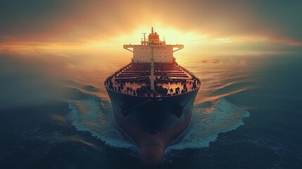 Fototapeta premium Busy Lanes of Ocean Trade