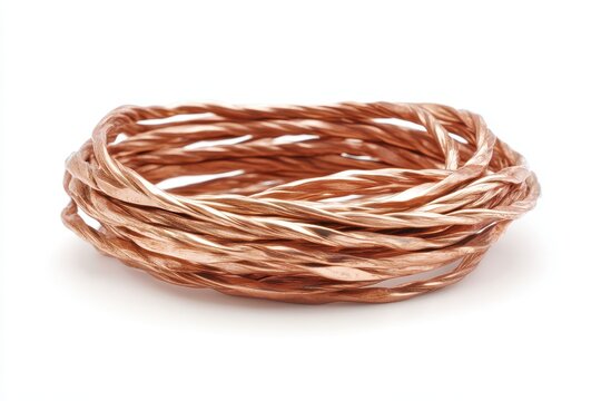 Pile of bare copper wire