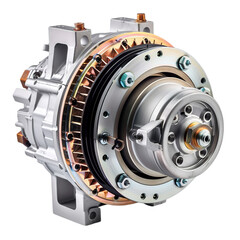 car engine isolated on white