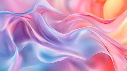 Vibrant multicolored abstract background, fluid gradient waves, iridescent pastel hues, soft blended transitions, ethereal atmosphere smooth flowing curves.