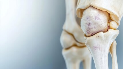 Swollen and bruised knee joint, detailed focus on the injury, joint injury, swelling