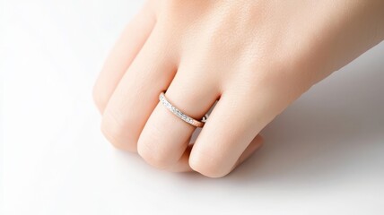 Swollen finger joint with a ring that is too tight, joint injury, swelling