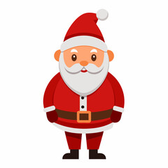 Santa claus vector illustration isolated on white background