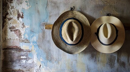 Quirky Hats Adorning Wall Display