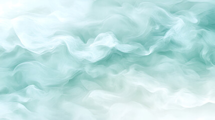 Obraz premium Soft, swirling aqua mist creating an ethereal atmosphere in a serene environment during daylight hours