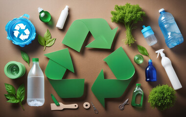Presentation of ecologically and environmentally compatible products that can be recycled, reused and reprocessed in a circular economy to conserve resources