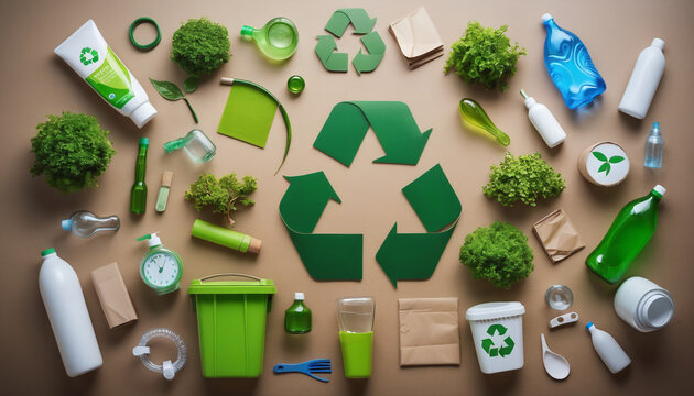 Presentation of ecologically and environmentally compatible products that can be recycled, reused and reprocessed in a circular economy to conserve resources