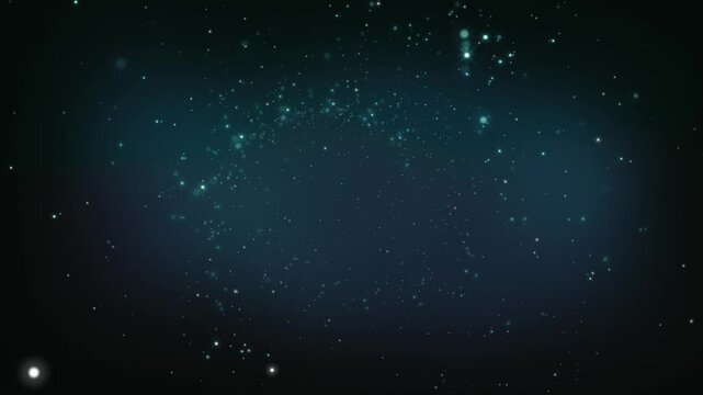 Journey through nebulae field, infinite loop space travel