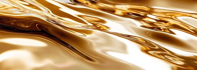73. Shiny gold with a smooth, reflective surface