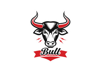 Colorful Bull logo template