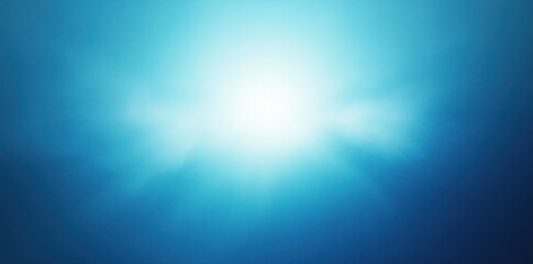 Abstract Blue and White Gradient Background with Light Flare